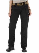5.11 Tactical Women  s TacLite Pro Pants Ripstop 64360 Black Cargo 6 Long NEW