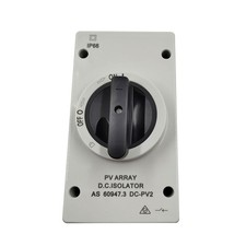 32A 2-4 Pole DC 1000V IP66 Waterproof Solar PV True Enclosed Rotary Isolator
