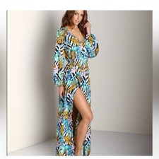 Show Me Your Mumu Birds of Paradise Jocelyn Maxi Dress Small tropical vacation