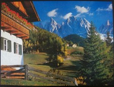 MB Puzzle 4000 Teile Funes Dolomiten Italien Komplett  Top-Zustand 1987 Rar!