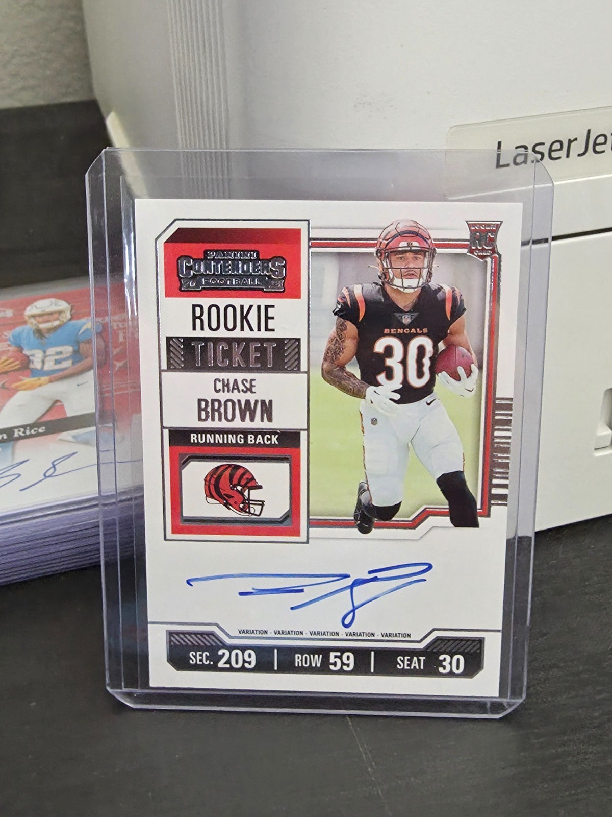 2023 Contenders Rookie Ticket Variation Auto - Chase Brown #105