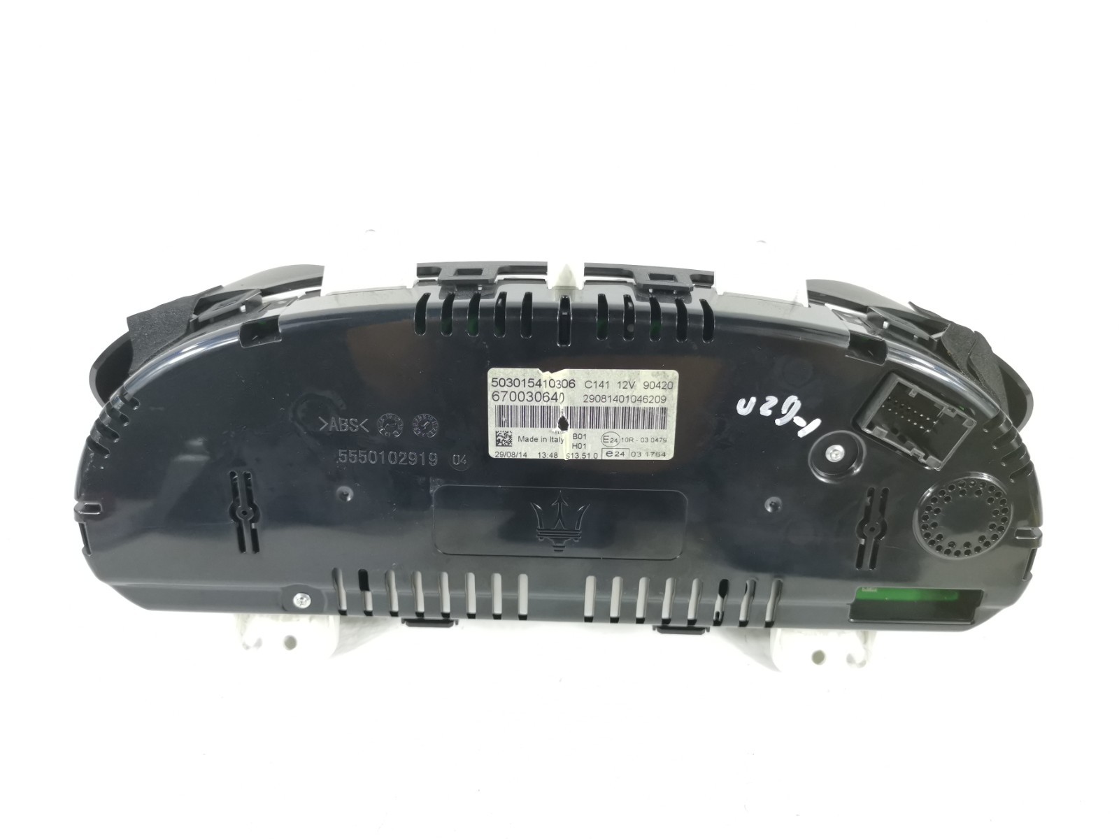 Maserati Ghibli S 3.0 Q4 2015 Instrument Cluster Speedometer Gauge 670030640 OEM