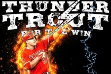 367300 Mike Trout Thunder Angels Art Decor Wall Print Poster