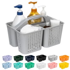 Portable Shower Caddy, Caddy Organizer with Handle, Plastic Shower Basket Hol...