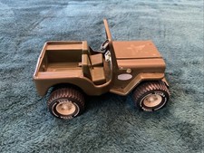 Tonka Army Jeep 1960's Pressed Steel Fold Down Windshield Old Toy
