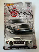 Hot Wheels NISSAN SKYLINE 2000GT-R white Japan Historics Car Culture 1:64 DJF82