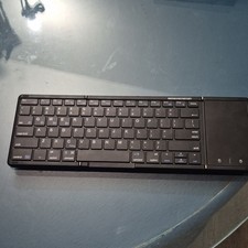 Foldable Bluetooth Keyboard with Touchpad, USB-C, Built-In Battery, Black