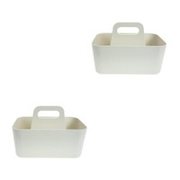 2 Pieces Kleine Aufbewahrungsbox Kunststoff Desktop -Speicherkorb