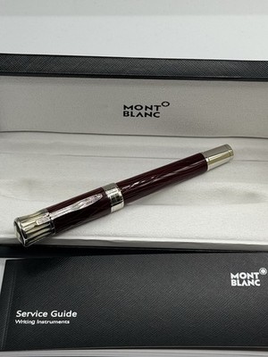 Premium Montblanc Writers Edition Mark Twain Limited Edition Red Ball Point Pen