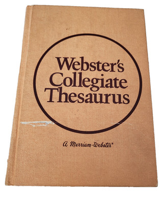 Merriam Webster Webster's Collegiate Thesaurus Hardcover Book 1976
