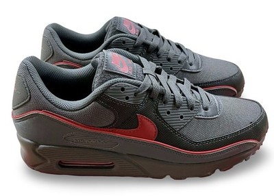 Size 8.5 - Nike Air Max 90 Premium Iron Grey University Red