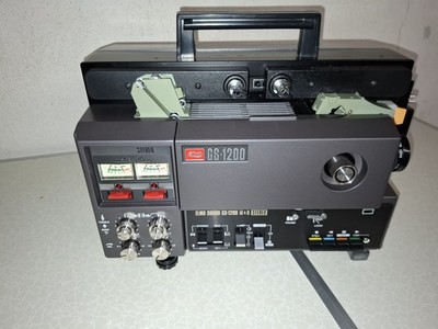 Elmo GS 1200 Stereo Sound Super 8 Filmprojektor mit externen Lautsprechern