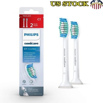 Electric Toothbrush Replacement Heads 2 Count Sonic Cleaning Bristles Compatible