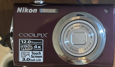 Nikon COOLPIX S4000 Purple Compact Camera 12MP 4x Optical Zoom Touchscreen