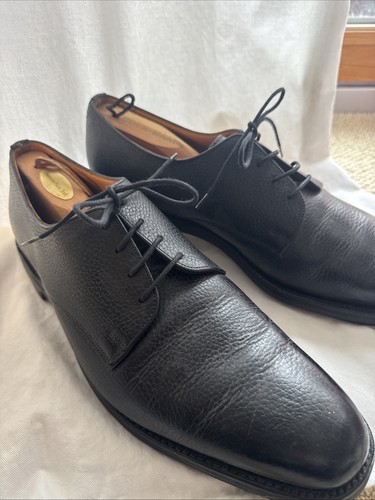 GRENSON - PAUL STUART men’s shoes in black leather size 11.5 - Picture 1 of 12
