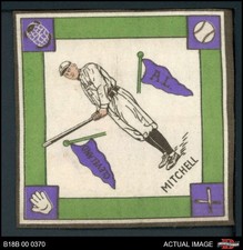 1914 B18 Blankets Willie Mitchell  Purple Bases Indians VARIATION 6 - EX/MT
