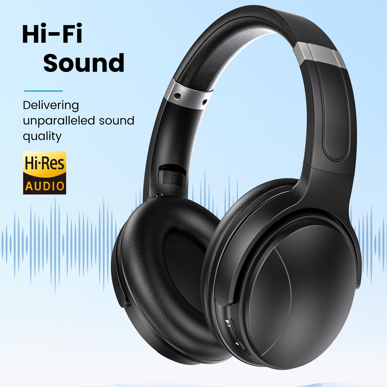 TOPVISION Noise Cancelling Headphones Wireless Bluetooth Headphones Foldable-image