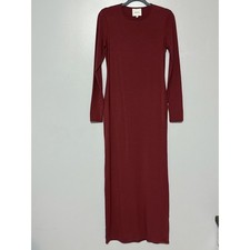 Reformation Tommie Knit Dress In Chianti Red Size Medium