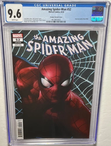 AMAZING SPIDER-MAN #52 CGC 9.6 NM+ 🔥1:25 Granov Variant Edition🔥Marvel Comic