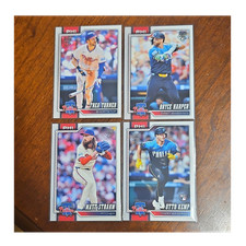 Topps 75 Phillies 2026 Series 1 4-Card Lot Turner/Harper/Strahm/Kemp