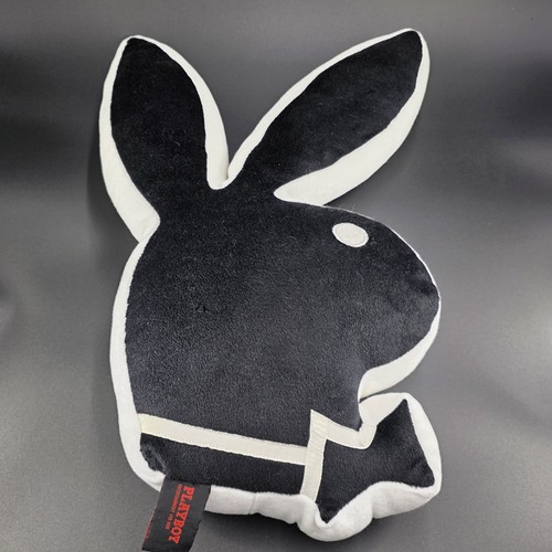 Vintage 2003 Black & White 20" Playboy Bunny Pillow Y2K - Picture 5 of 8