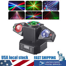Party Light Moving Head Rotating Disco Ball Laser Beam Strobe Remote DMX