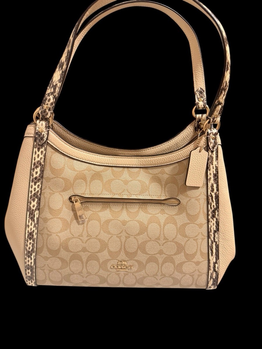 New Coach Kristy Shoulder Bag In Colorblock Signature Canvas New Coach Kristy Shoulder Bag In Colorblock Signature Canvas