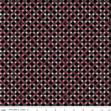 Pillowcase - Barbie Vintage Sparkle Dots Black Cotton
