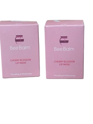BEE BALM 2x Cherry Blossom Lip Mask, .10g New Box