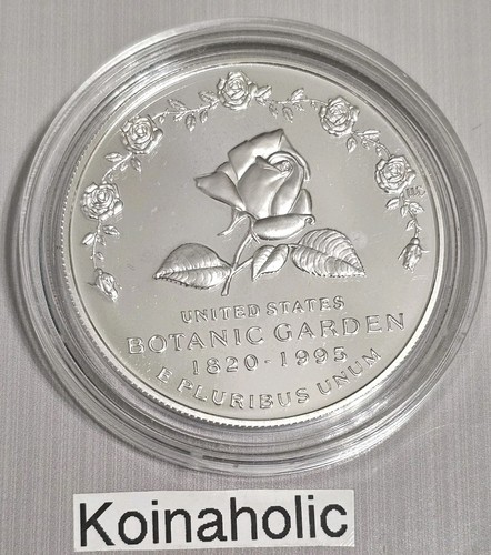 1997 P Botanic Garden Commemorative Proof Silver Dollar, Encapsulated Fast 🚢 - Picture 4 of 8