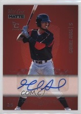 2024 MATTE Premium Holo-Lux Chase Red - Silver Foil 2/5 Gabriel Arias Auto a8r