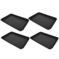 4 Pcs Rectangular Flower Pot Tray Planter Growing Trays Gardening