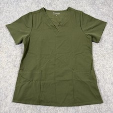 Mandala Equa-Tek Technology Medical Pockets Scrubs Fit Women's Size Medium Green