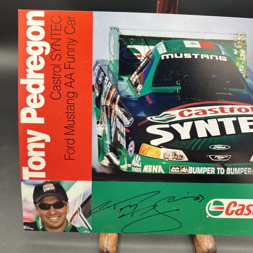 2004 Tony Pedregon NHRA Racing Signed Hero Card - Picture 2 of 6