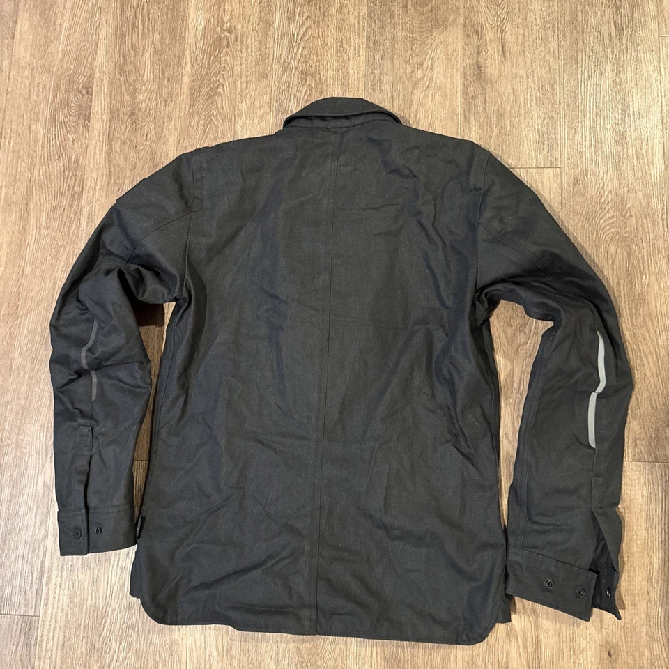 Sobrecamisa chaqueta de motocicleta Rev’It negra mediana Denim Tracer 2 para hombre Foto 3 de 4