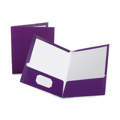 Esselte ESS51726 Laminated Twin Pocket Folders 100 Sheet Purple