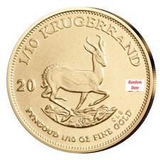 1/10 oz South African Gold Krugerrand 22K Gold Coin (Random Year) 5884.50 per troy oz