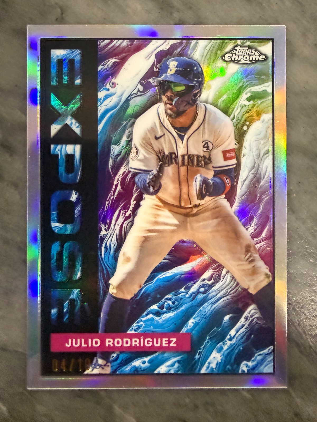 2025 Topps Chrome Update Expose - Julio Rodriguez 4/10 Mariners #TCE-54