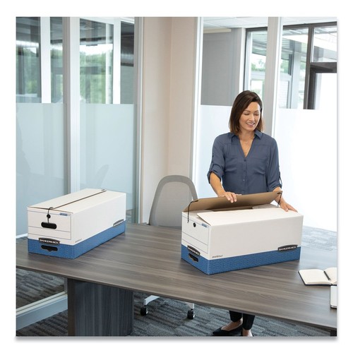 Bankers Box 0070503 STOR/FILE Storage Boxes for Legal Files - WT/BL (4/CT) New - 第 5/7 張圖片