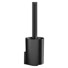 Wallstoris Toilet Brush and Holder Set in Matte Black