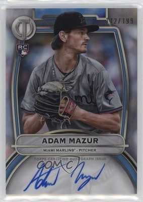 2025 Topps Tribute 112/199 Adam Mazur #TA-MAZ Rookie Auto RC 4t6
