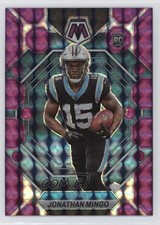 2023 Panini Mosaic Rookies Purple Mosaic Prizm 44/49 Jonathan Mingo #336 0c6