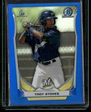 2014 Bowman Draft #CDP111 Troy Stokes Chrome Blue Refractors #/399