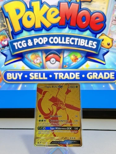Pokemon Tapu Bulu GX SV91/SV94 Hidden Fates Shiny Vault Gold Card Near Mint