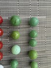 Original Antique Vintage Old Marbles  Swirl Agate? Jade Red White Blue Lot 34 — photo 2