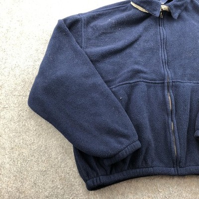 Polo Ralph Lauren Jacket Mens XL Blue Fleece Bomber Full Zip