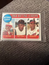 1969 Topps NL Batting Leaders #2 Pete Rose Matty Felipe Alou EX+ Sharp & Crisp