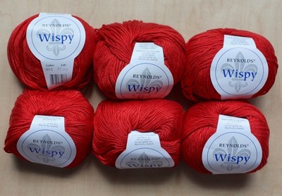 Reynolds Wispy Yarn 6 Balls New 013 Rust Red