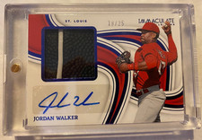 2023 Immaculate Jordan Walker Jumbo Fielding Glove Signatures Blue Auto 18/25
