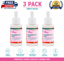 Good Molecules Hyaluronic Acid Serum 3 Pack Hydrating Face 1oz Each